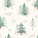 Magical Forest Wallpaper - Green - by Albany. Click for more details and a description.