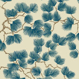 Pine Wallpaper - Blue - by Sandberg. Click for more details and a description.