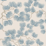Pine Wallpaper - Misty Blue - by Sandberg. Click for more details and a description.