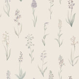 Alma Wallpaper - Lilac - by Sandberg. Click for more details and a description.