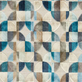 Delaunay Fabric - Denim - by Clarke & Clarke. Click for more details and a description.