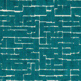 Kupka Fabric - Peacock - by Clarke & Clarke. Click for more details and a description.