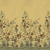 Peacock Toile Scene 2 Mural - Sepia - by Designers Guild. Click for more details and a description.