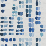 Mixed Tones Wallpaper - Indigo - by Designers Guild. Click for more details and a description.