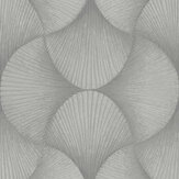 Shell Fan Wallpaper - Grey - by Albany. Click for more details and a description.