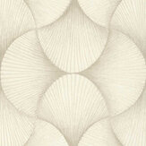 Shell Fan Wallpaper - Opal White - by Albany. Click for more details and a description.