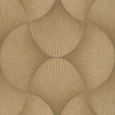 Shell Fan Wallpaper - Gold - by Albany. Click for more details and a description.