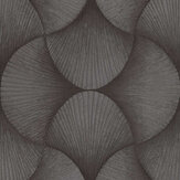 Shell Fan Wallpaper - Charcoal - by Albany. Click for more details and a description.