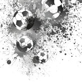 Panoramique Football Splash Medium Mural - Gris - Origin Murals. Cliquez pour en savoir plus et lire la description.