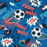 Panoramique Graphic Pixel Footballs Medium Mural - Bleu - Origin Murals. Cliquez pour en savoir plus et lire la description.
