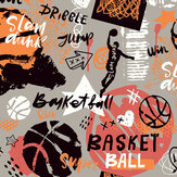 Panoramique Graffiti Basketball Medium Mural - Orange - Origin Murals. Cliquez pour en savoir plus et lire la description.