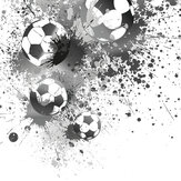Panoramique Football Splash Large Mural - Gris - Origin Murals. Cliquez pour en savoir plus et lire la description.