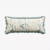 Tila Lime Cushion - Azure - by Sanderson. Click for more details and a description.