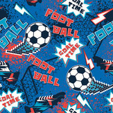 Panoramique Graphic Pixel Footballs Large Mural - Bleu - Origin Murals. Cliquez pour en savoir plus et lire la description.