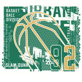 Panoramique Modern Basketball Large Mural - Vert - Origin Murals. Cliquez pour en savoir plus et lire la description.