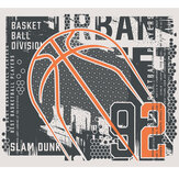 Panoramique Modern Basketball Large Mural - Noir - Origin Murals. Cliquez pour en savoir plus et lire la description.