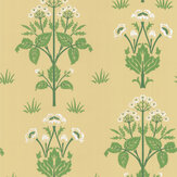 Meadow Sweet Wallpaper - Weld Yellow - by Morris