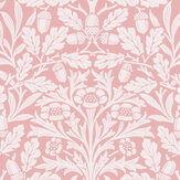 Acorn Wallpaper - Blush - by Morris. Click for more details and a description.
