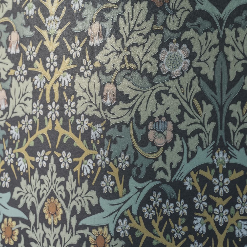 Blackthorn Wallpaper - Indigo - by Morris