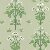 Meadow Sweet Wallpaper - Sage - by Morris. Click for more details and a description.