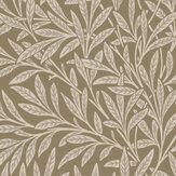 Willow Wallpaper - Olive - by Morris. Click for more details and a description.