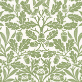 Acorn Wallpaper - Fennel - by Morris. Click for more details and a description.