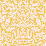 Acorn Wallpaper - Lemon - by Morris. Click for more details and a description.