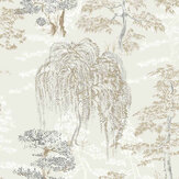 Oriental Garden Wallpaper - Natural - by Arthouse. Click for more details and a description.