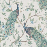 Keeka Bird Wallpaper - Blue - by Arthouse. Click for more details and a description.