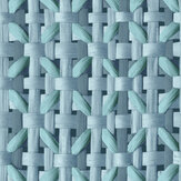 Octagonal Honeycomb Wallpaper - Spirulina - by Hohenberger. Click for more details and a description.