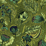 Wild Garden Wallpaper - Green Pepper - by Hohenberger. Click for more details and a description.