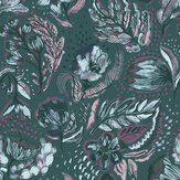 Wild Garden Wallpaper - Saffron - by Hohenberger. Click for more details and a description.
