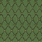 Tufted Panel Wallpaper - Forest Green - by Mind the Gap. Click for more details and a description.