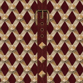 Luxury Detail Wallpaper - Bordeaux - by Mind the Gap. Click for more details and a description.