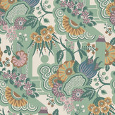 Pineapple Garden Wallpaper - Sage - by 1838 Wallcoverings. Click for more details and a description.