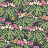 Papier peint Rhododendron - Magenta - 1838 Wallcoverings. Cliquez pour en savoir plus et lire la description.