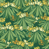 Papier peint Rhododendron - Jaune - 1838 Wallcoverings. Cliquez pour en savoir plus et lire la description.