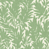 Laurel Leaf Wallpaper - Verde - by 1838 Wallcoverings. Click for more details and a description.