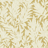 Laurel Leaf Wallpaper - Ochre - by 1838 Wallcoverings. Click for more details and a description.
