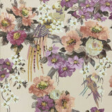 Papier peint Floral Serenade - Abricot - 1838 Wallcoverings. Cliquez pour en savoir plus et lire la description.