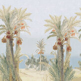 Date Palm Mural - Sand - by 1838 Wallcoverings. Click for more details and a description.