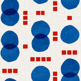 Rebel Dots Wallpaper - Blue - by Tres Tintas. Click for more details and a description.