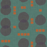 Rebel Dots Wallpaper - Turquoise - by Tres Tintas. Click for more details and a description.