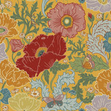 Fleur Wallpaper - Pomelo - by Wear The Walls. Click for more details and a description.