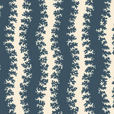 Elkhorn Stripe Wallpaper - Beakster Blue  - by Josephine Munsey. Click for more details and a description.