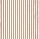 Hand Painted Stripe Wallpaper - Ham Pink  - by Josephine Munsey. Click for more details and a description.