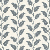 Leaf Wiggle Wallpaper - Bude Blue  - by Josephine Munsey. Click for more details and a description.