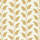 Leaf Wiggle Wallpaper - Smith Yellow  - by Josephine Munsey. Click for more details and a description.