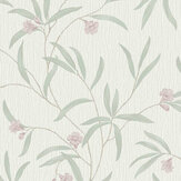 Tiffany Flower Wallpaper - Heather / Sage - by Albany. Click for more details and a description.