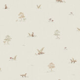 Little Fox Wallpaper - Cream - by Boråstapeter. Click for more details and a description.